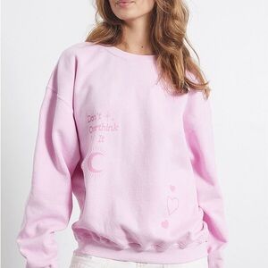 PacSun Pink Graphic Sweatshirt
